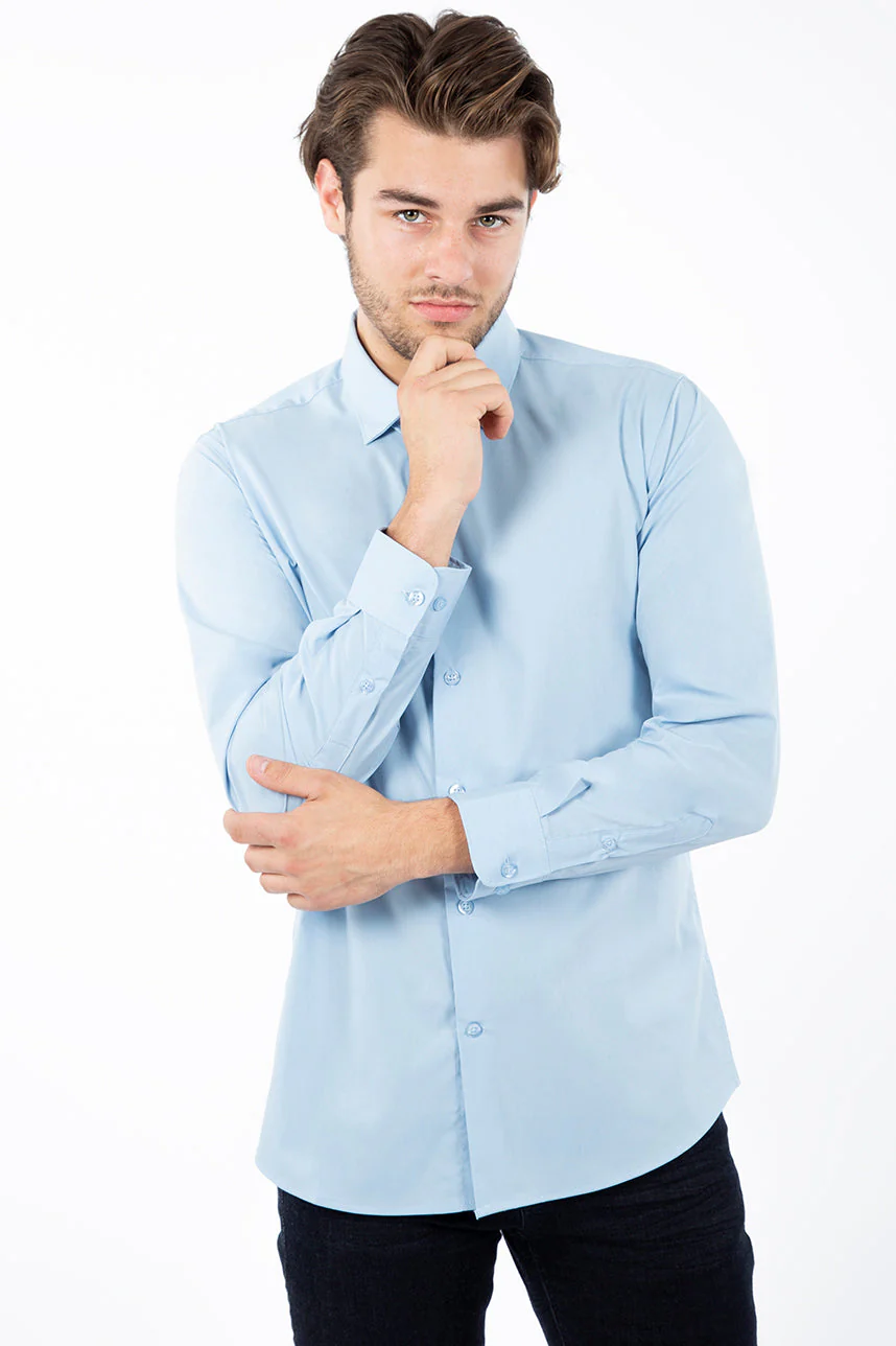 Chemise classique unie | 3 couleurs - Image 5