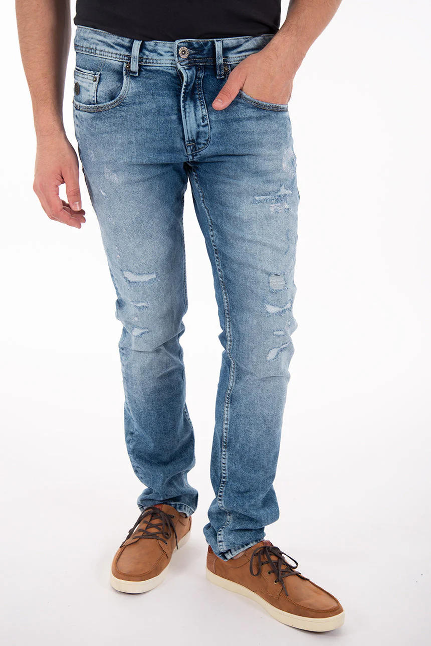 Jean étroit taille régulière | Modèle Savage - Image 2
