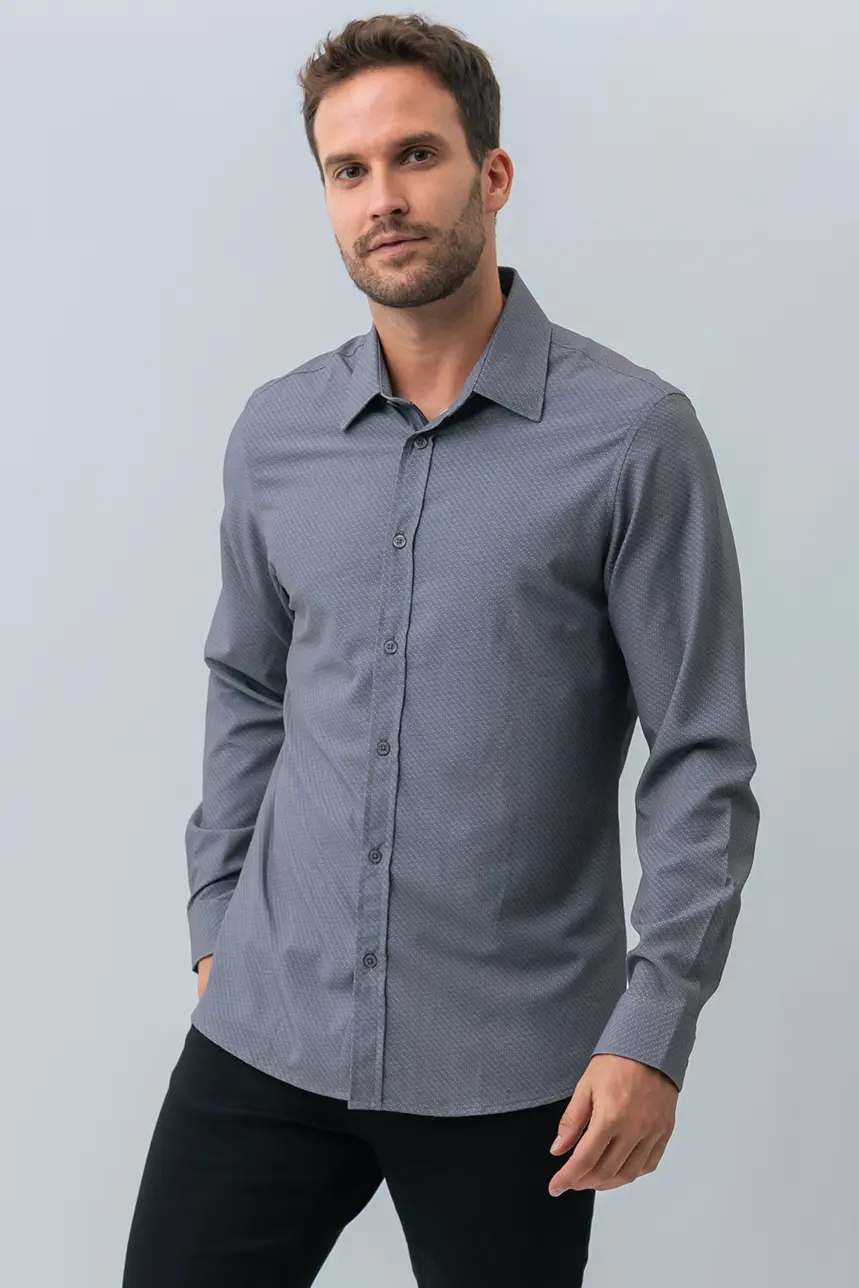 La chemise extensible imprimé géo - Image 2