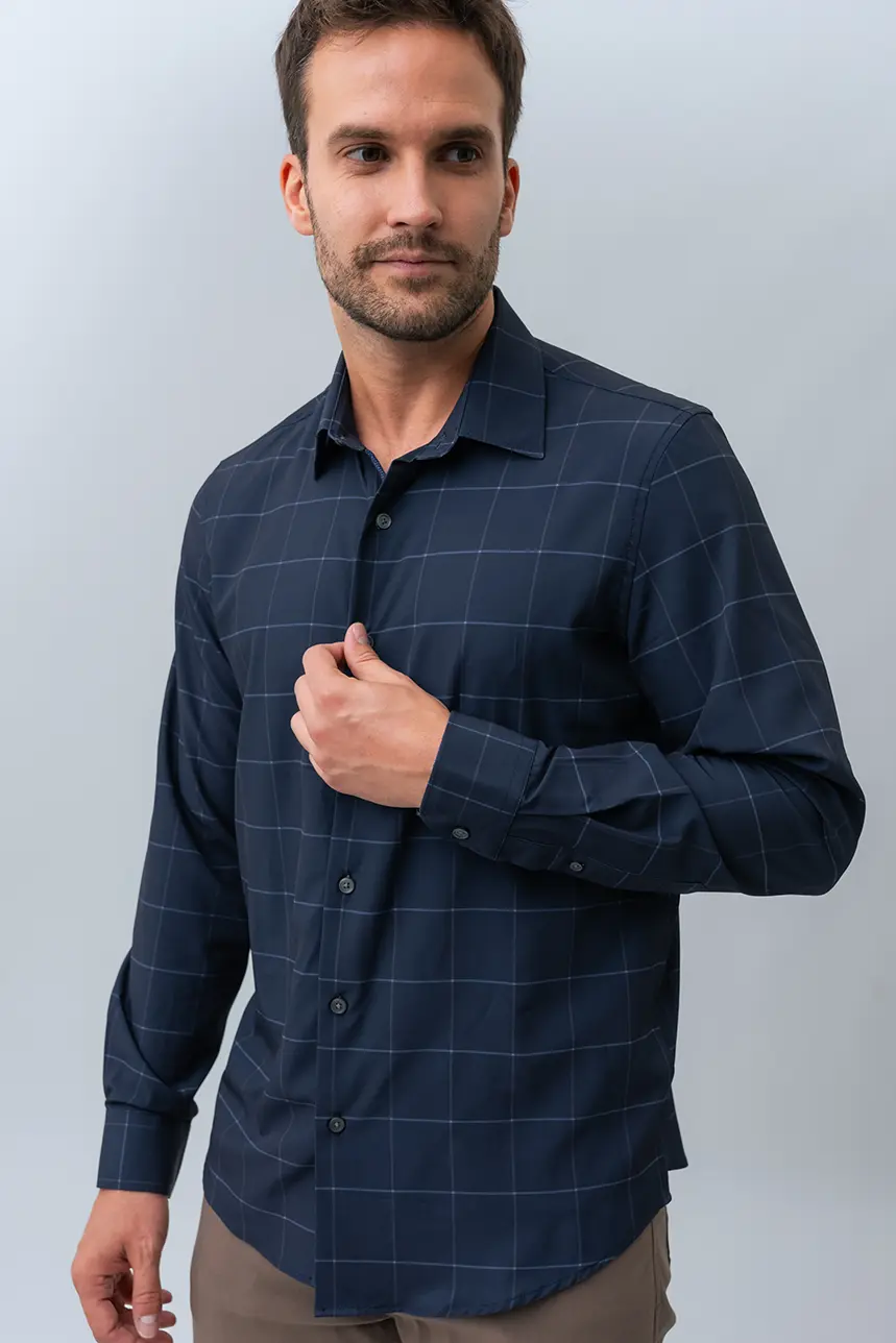 La chemise imprimée carreaux minimalistes - Image 2