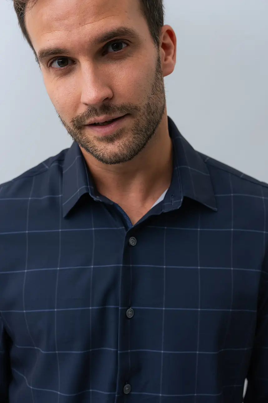 La chemise imprimée carreaux minimalistes - Image 3