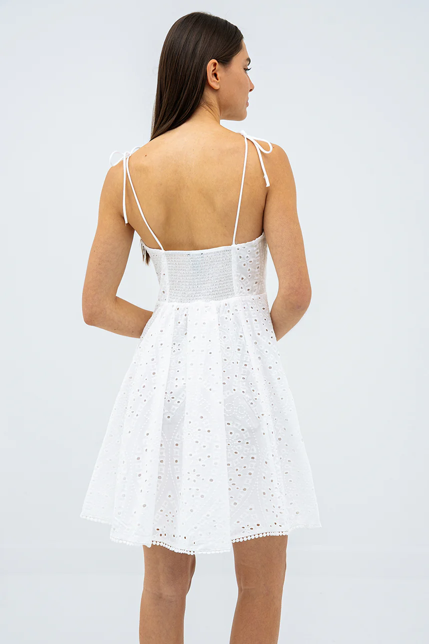 La robe courte broderie anglaise par Silver - Image 3