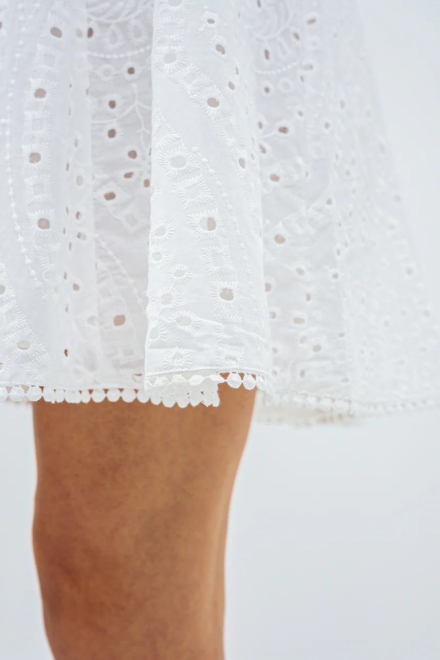 La robe courte broderie anglaise par Silver - Image 4