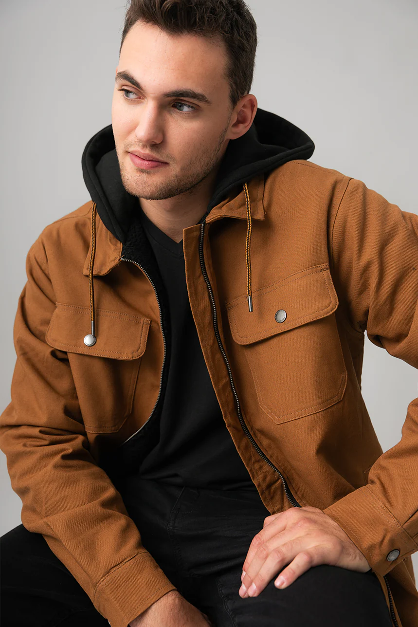Le manteau uni doublé de sherpa - Image 2