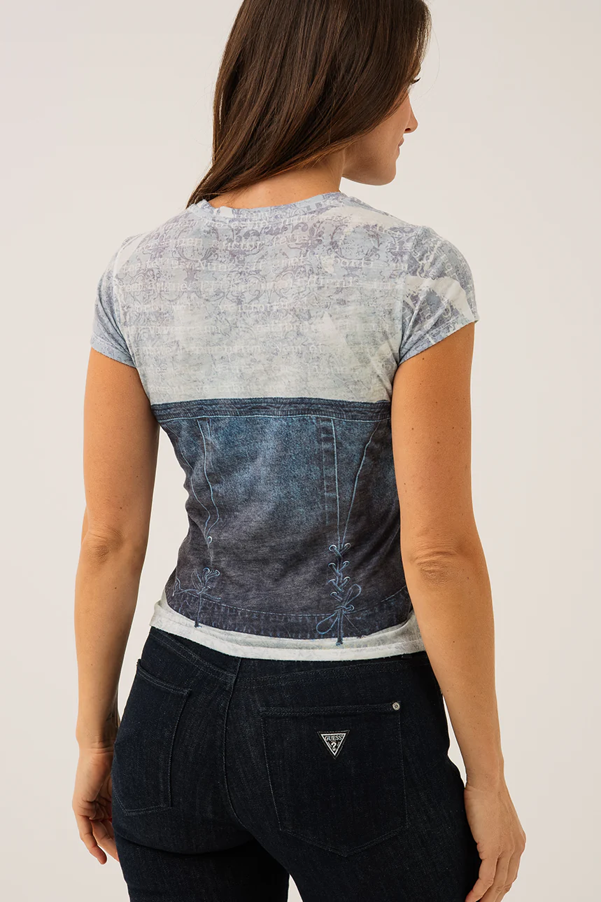 Le t-shirt imprimé denim - Image 3