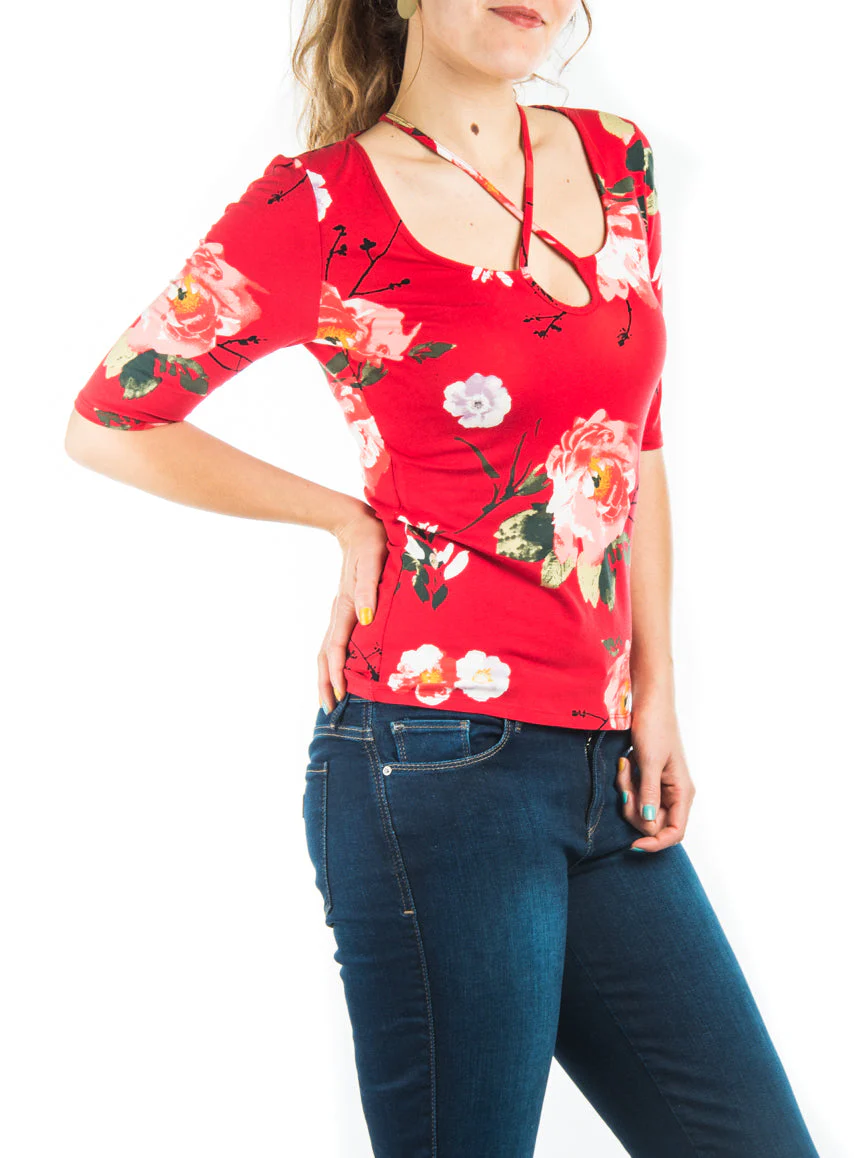 T-shirt Guess fleuri - Image 5