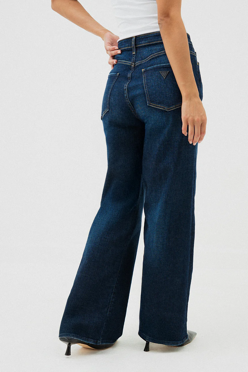 Le jeans foncé jambe large par Guess | Modèle Wide Leg - Image 3