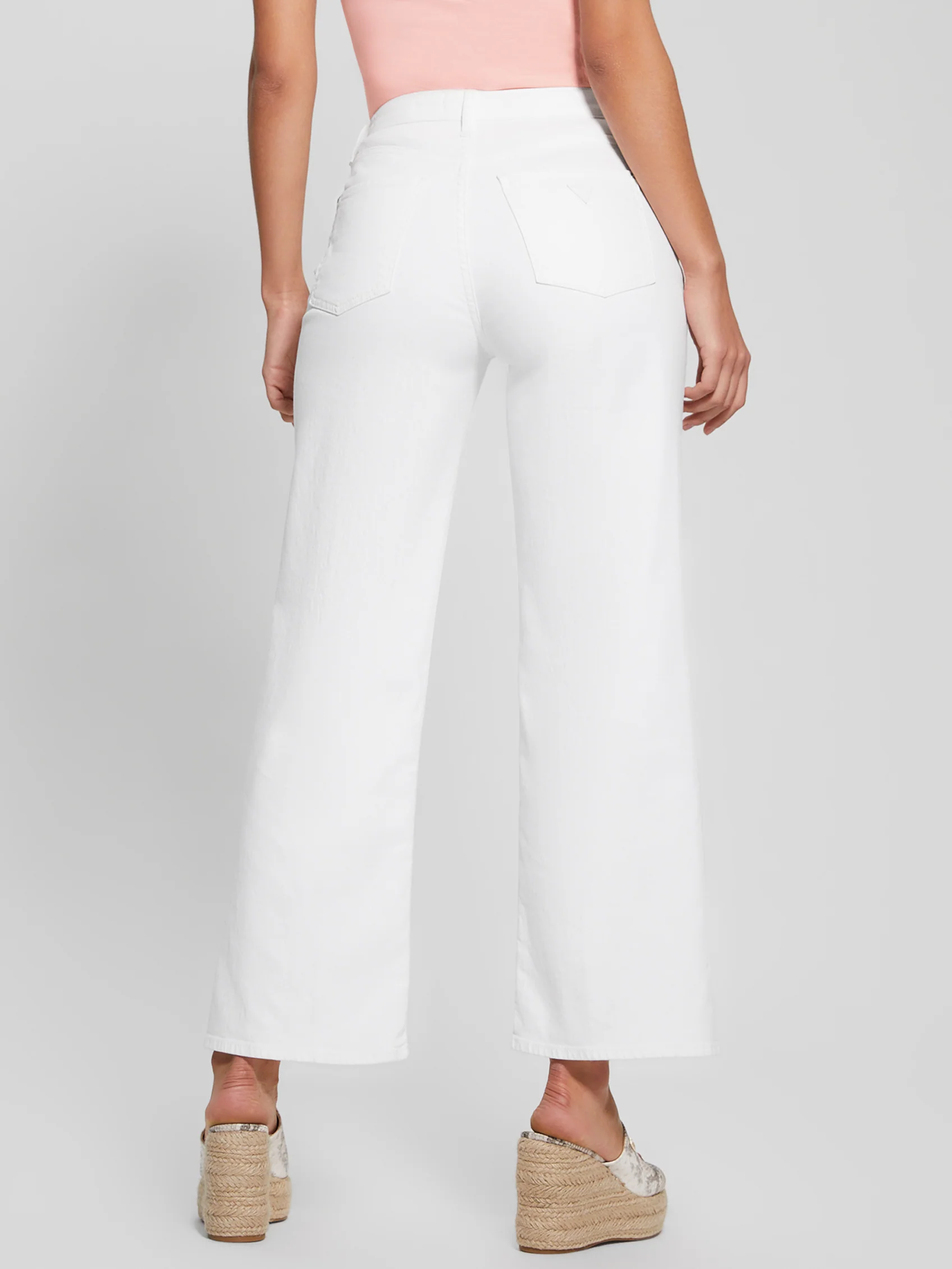 Le jeans Guess blanc | Coupe jambe large - Image 2