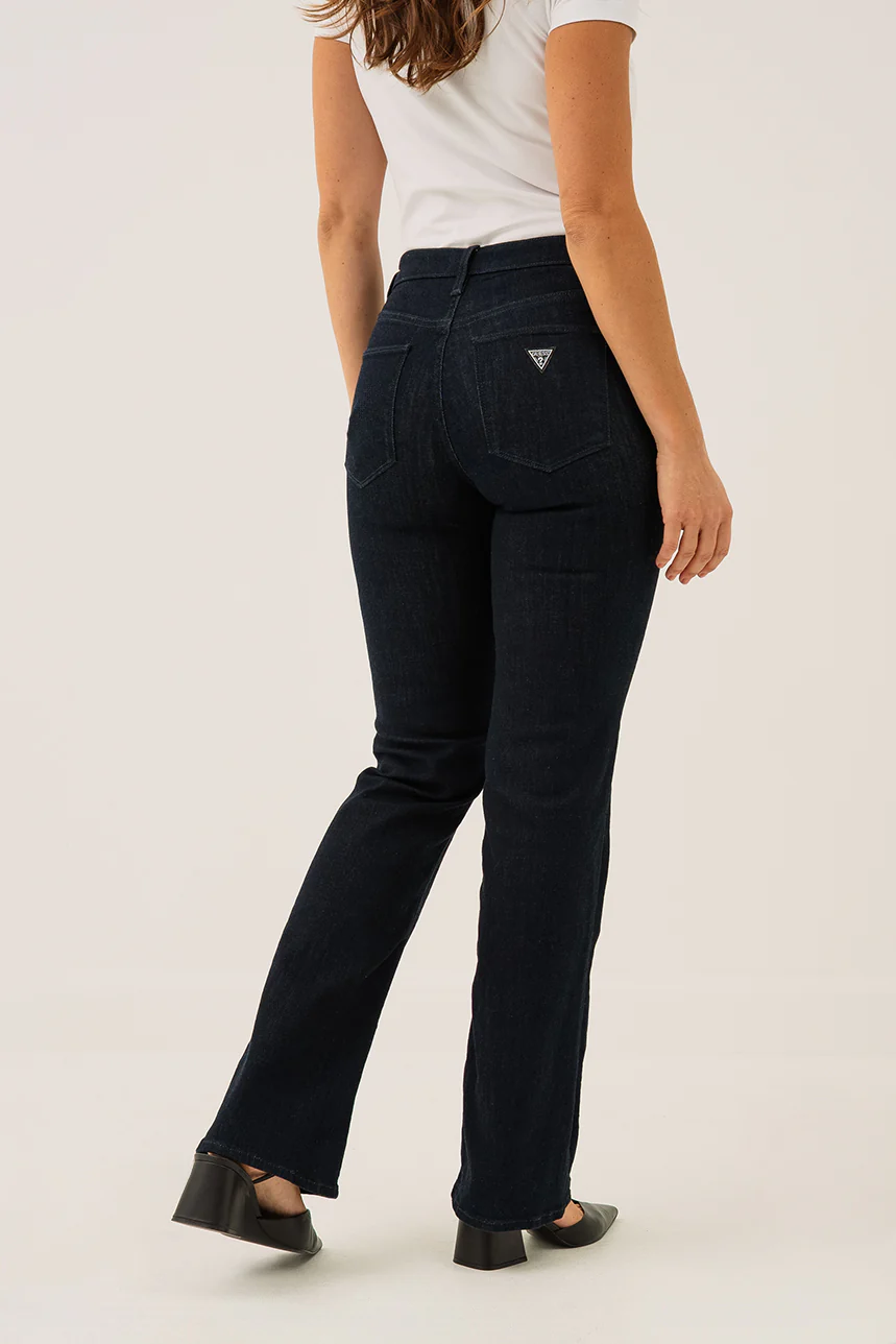 Le jeans semi-évasé bleu foncé | Modèle Sexy Boot - Image 4
