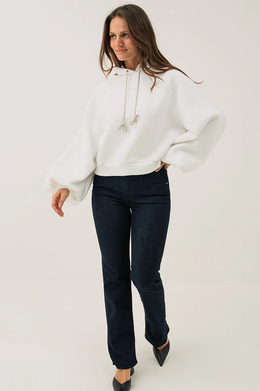 Le jeans semi-évasé bleu foncé | Modèle Sexy Boot - Image 5